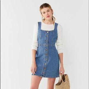 New overall mini dress